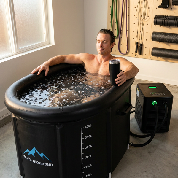 Cold Plunge Tub, 248 Gallon, 1 Horsepower Chiller, Portable Inflatable Hot and Cold Plunge Tub with Water Treatment Kit and WiFi Control